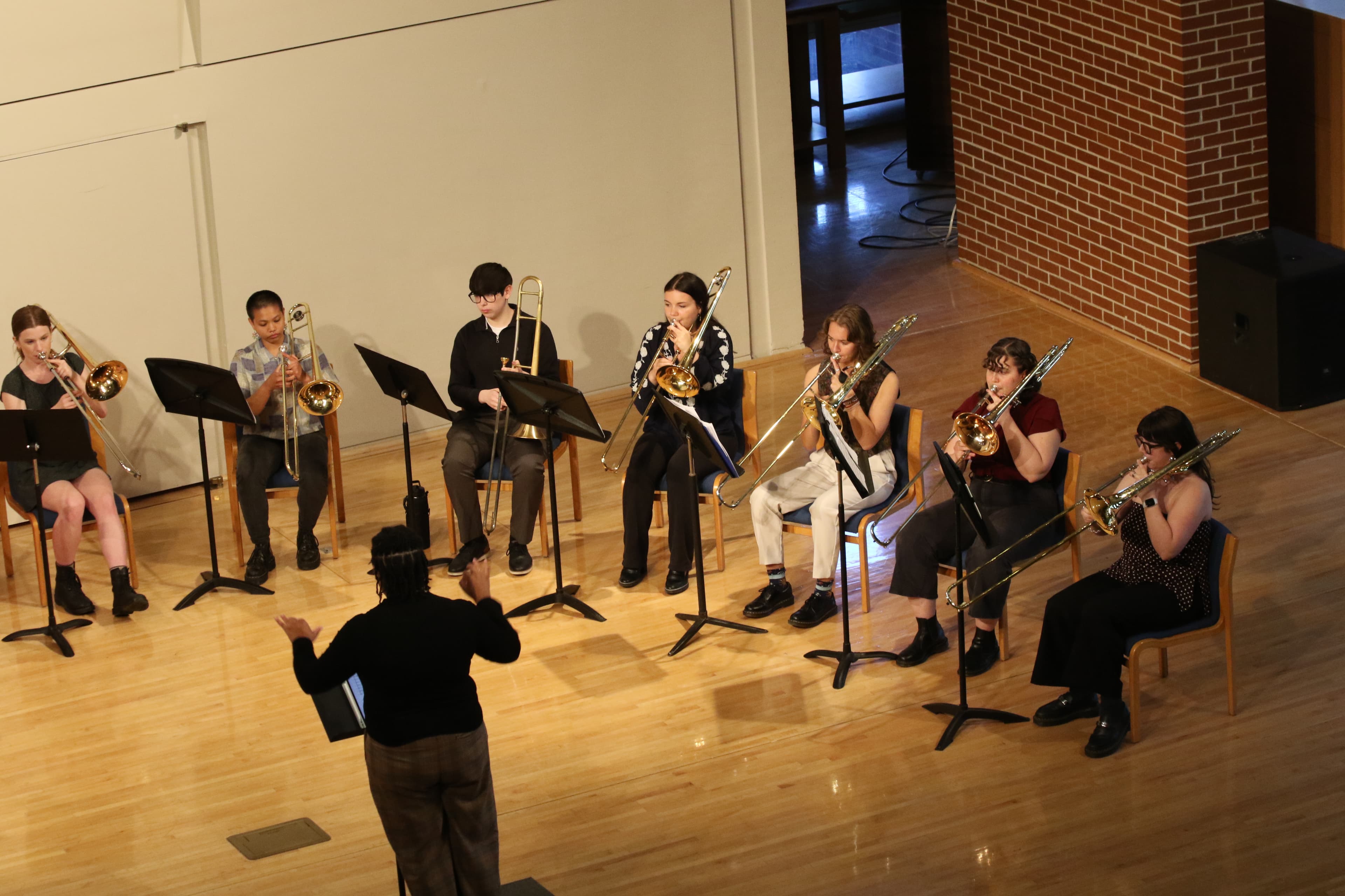 Brass Beyond ensemble rehearsal